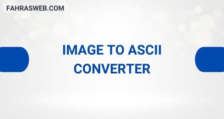Image to ASCII Converter
